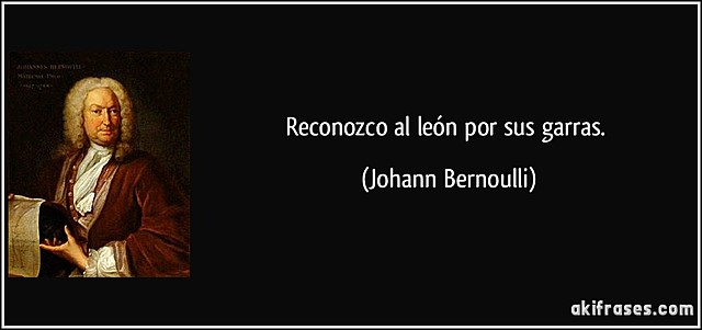 "RECONOZCO AL LEÓN POR SUS GARRAS"