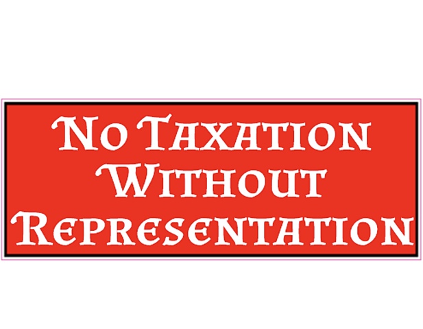 No taxation without representation