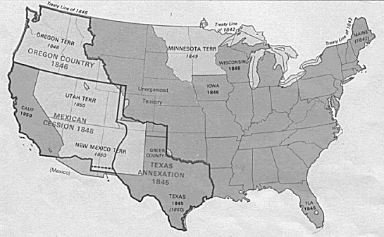 End of Mexican and American War