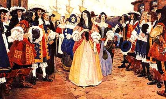 First Filles du Rois arrive in New France