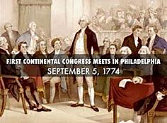 First Continental Congress Meets