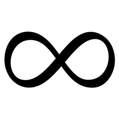 Símbolo infinito.