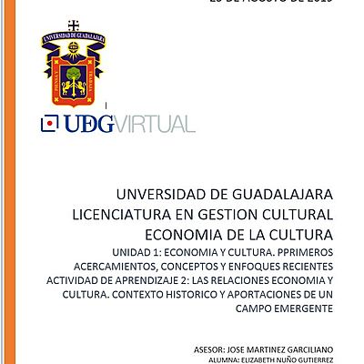 Timeline: ECONOMÍA DE LA CULTURA