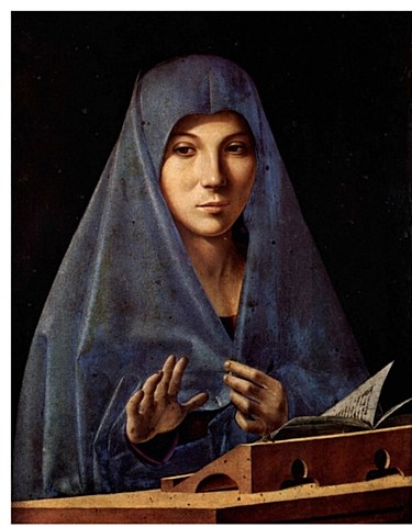 La virgen de la anunciación.