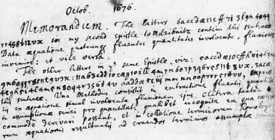 Carta de Leibniz a Huynes