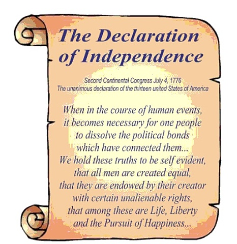 The declaration of independence