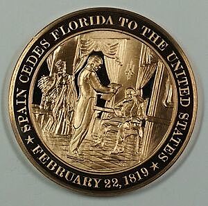 Spain cede Florida to the US