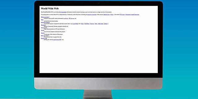 Primer sitio web de world wide web