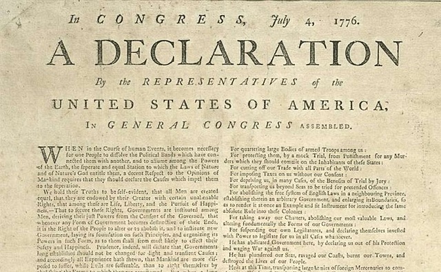 The Declaration of Independence