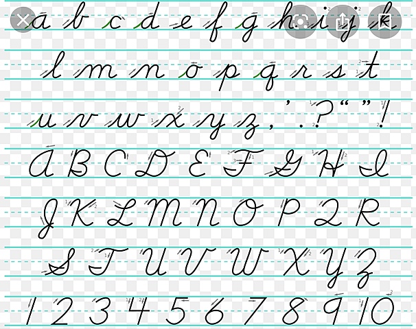 Math Class Cursive
