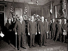 Grant resigns his position as interim Secretary of War after Congress insists upon Stanton's reinstatement.