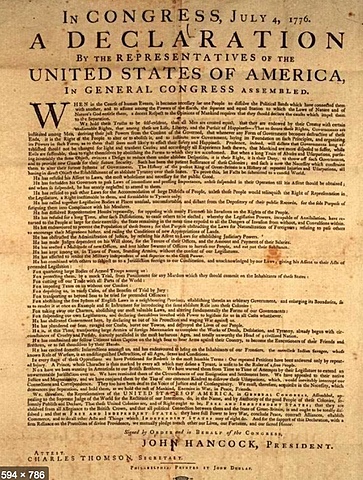 the declaration of independence