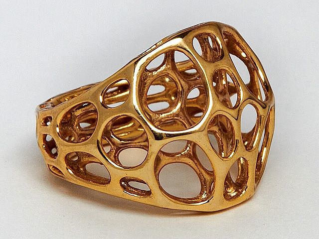 Impresión 3D de oro y plata