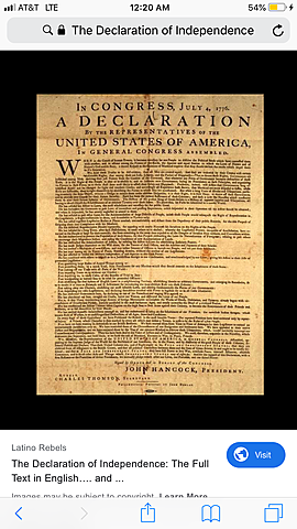 The Declaration of Independence