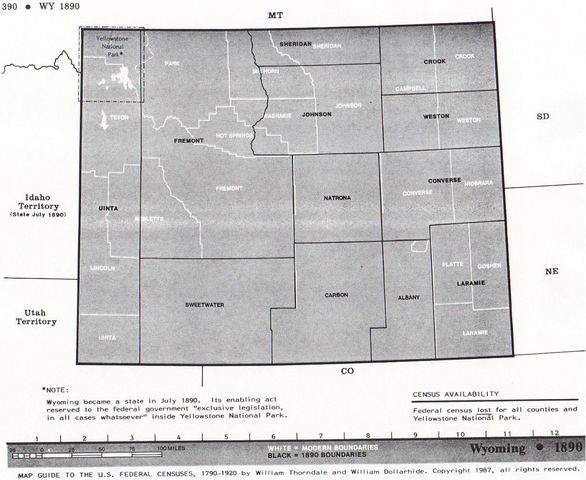 Wyoming Territory grants the first unrestricted suffrage to women