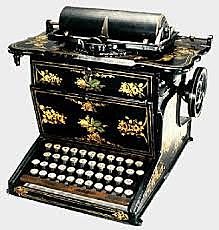 First commercially successful typewriter.