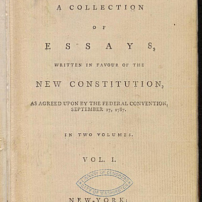 Timeline: Federalists papers