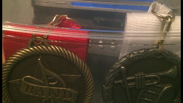 my first medals i got in band