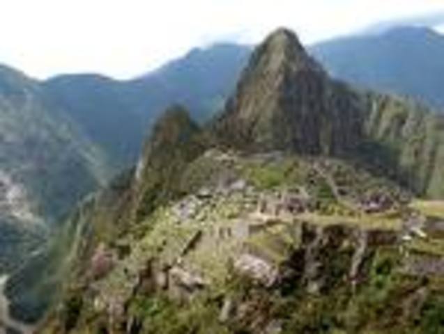 First picture of Machu Picchu