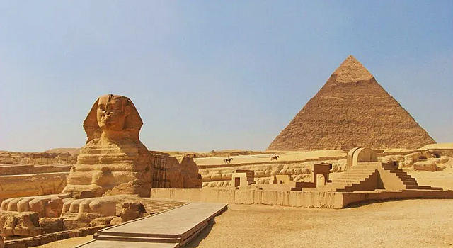 Building of the Pyramids in Egypt