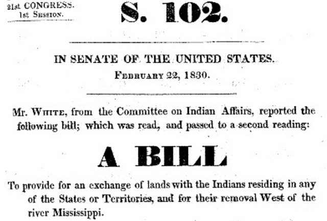 The Indian Removal Act