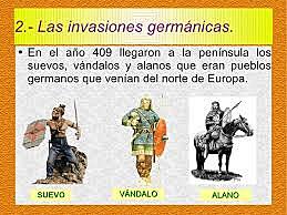 La llegada de Suevos, Alanos y Vandalos a España