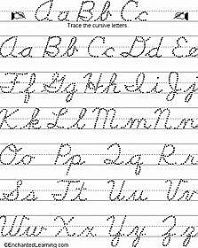 learning to write incursive