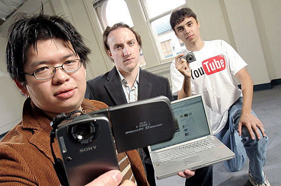 Chad Hurley, Steve Chen y Jawed Karim