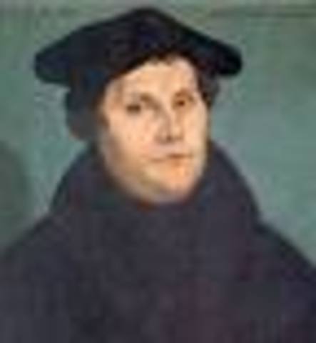 martin luther posts his 95 theses
