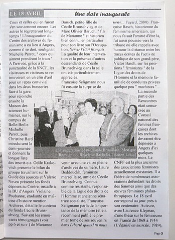 Enfin un centre pour les archives féministes !