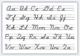 learning cursive
