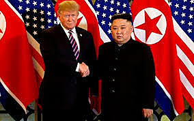 Donald Trump meet Kim Jung Un for the first time