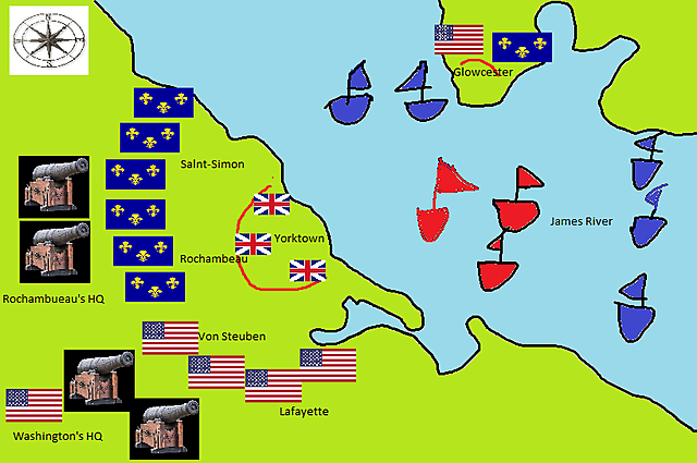 Surrender of the British in Yorktown