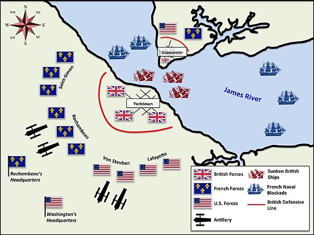 End of the Battle of Yorktown.