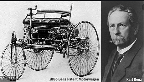 Carl Benz invents the automobile