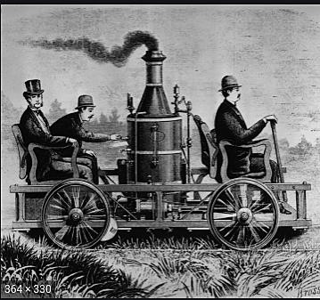 the first steam powered vehicle hits the road