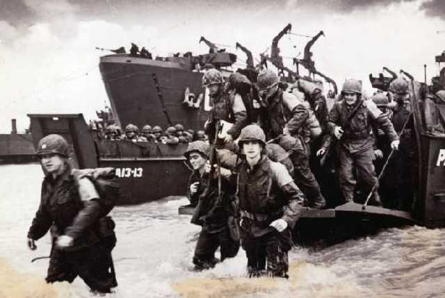 American troops began landing in France