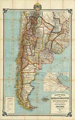 Mapa de Argentina de 1914