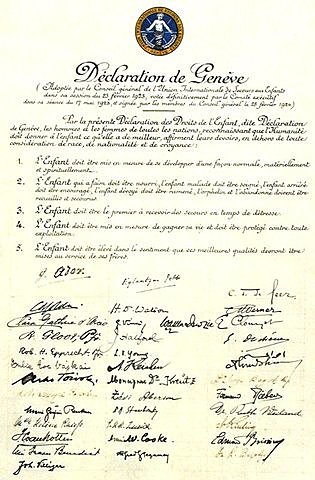 Geneva Declaration of the Rights of the Child