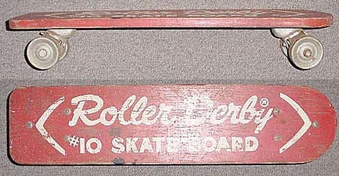 1960s: first manufactured skateboards