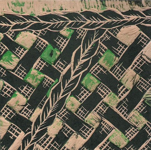 PRINTING BY INKING CARVED WOOD BLOCKS