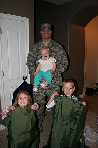 Dad Goes Into the Military