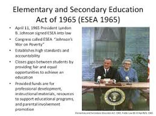Elementary and Secondary Education Act (ESEA)