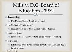 Mills V, Board of Education of District of Columbia