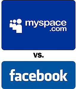 Facebook adelanta a Myspace
