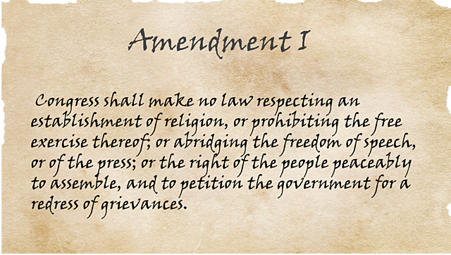 First amendment