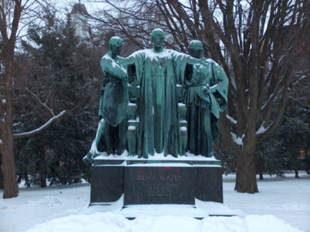 University: Alma Mater Sculpture Revealed