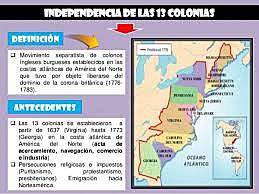 INDEPENDENCIA DE LAS COLONIAS BRITÁNICAS