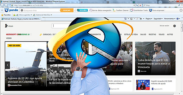 cuarto navegador ( Internet Explorer 1995)