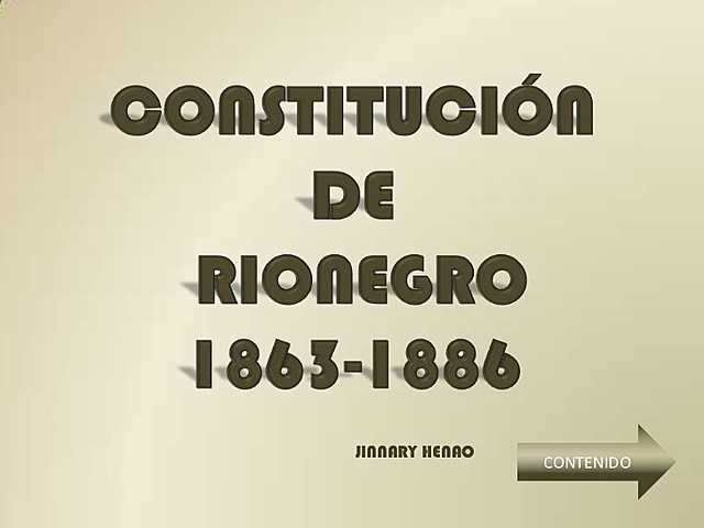 1863/ CONSTITUCION DE RIO NEGRO